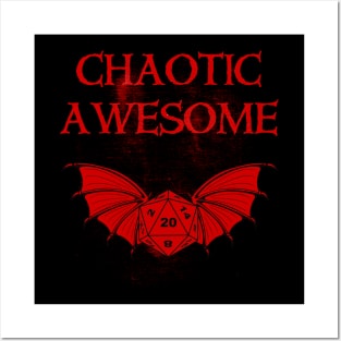 Chaotic Awesome Dragon Dice Tabletop RPG DM Gift Posters and Art